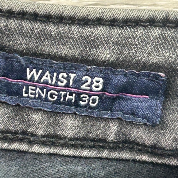 Vigoss Jeans Womens 28x29 Washed Black The Chelsea Skinny Stretch Denim Mid Rise - Picture 7 of 15